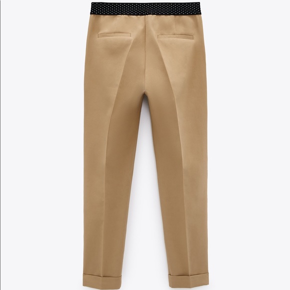 ZARA Jogger Waist Pants - M (Taupe Brown) - Picture 8 of 16